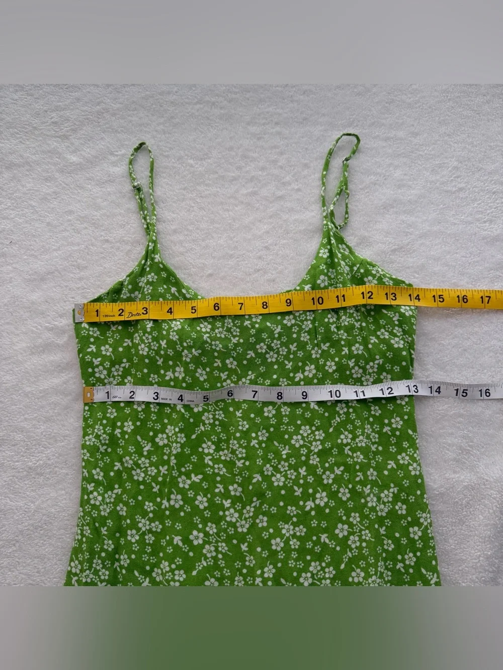 Reformation Crimini Midi Slip Dress Size 0 in Elle Light Green Sundress Casual